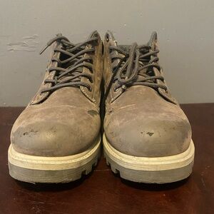 Men's Gray Leather Boots